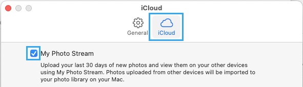 在 Mac 上启用照片流