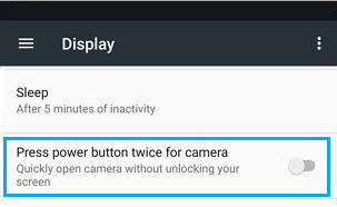 在 Android 手机上禁用电源按钮相机快捷方式