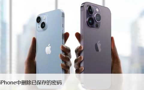 iPhone密码管理，如何删除已保存的密码？