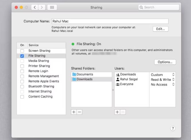 如何在MAC系统上访问Win共享文件，设置方法